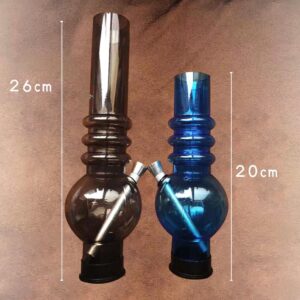 Novel Skull Fabric Gas Mask Bong w/ Bent Water Pipe