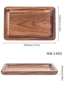 Solid Wood Walnut Storage Rolling Tray
