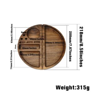 Walnut Solid Wood Cigarette Rolling Tray