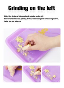 Portable LED Luminous Metal Rolling Tray