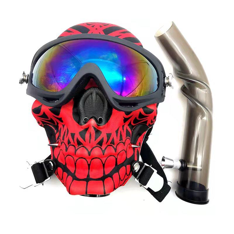 jpg_db9b2e84-056b-474c-ba4e-35a18cfdc616 Skull Fabric Gas Mask Bong Shades w/ Bent Water Pipe