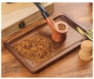 Solid Wood Walnut Storage Rolling Tray