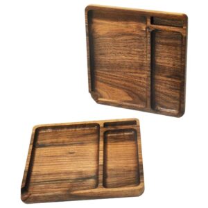 Walnut Wooden Large Smoke Rolling Tray