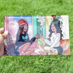 New Lady Anti Falling Glass Cigarette Rolling Tray