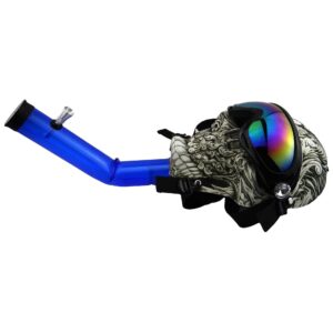 Novel Skull Fabric Gas Mask Bong w/ Bent Water Pipe