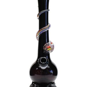 Noble Glass Medium Rainbow Wrapped Soft Glass Bong