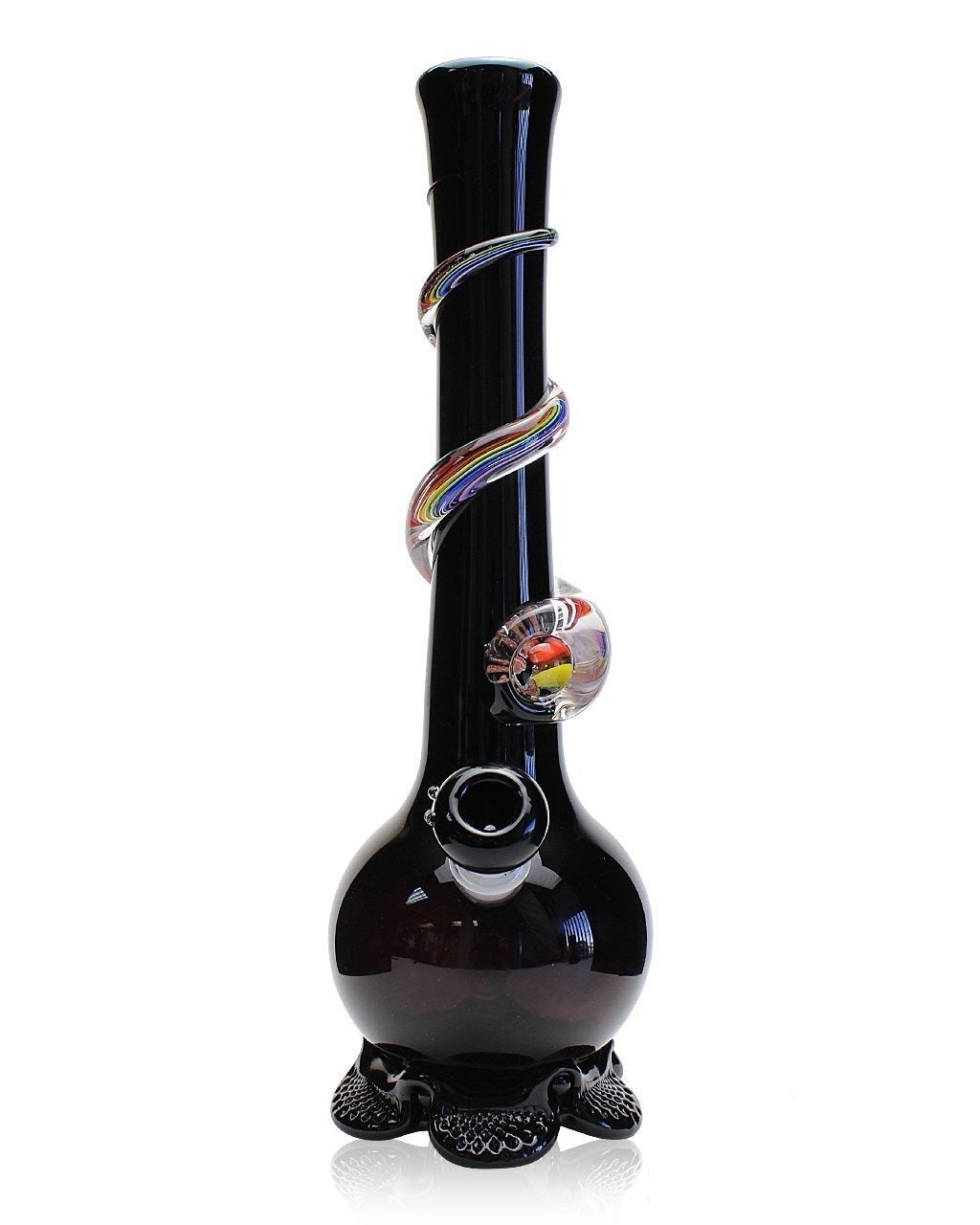noble-glass-medium-rainbow-wrapped-soft-glass-bong-black-12817416126566 Noble Glass Medium Rainbow Wrapped Soft Glass Bong