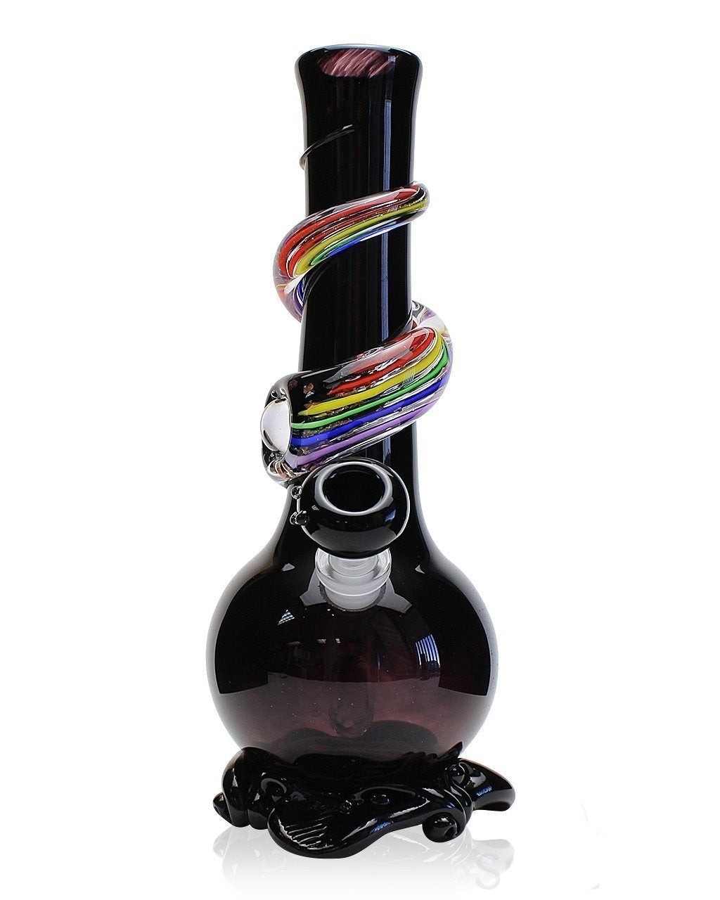 noble-glass-small-rainbow-wrapped-soft-glass-bong-black-12817240457318 Noble Glass Small Rainbow Wrapped Soft Glass Bong