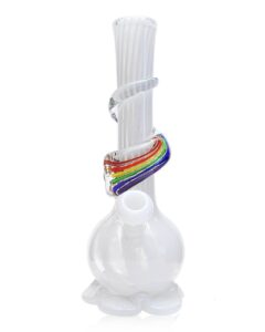 noble-glass-small-rainbow-wrapped-soft-glass-bong-white-12817240784998 Noble Glass Small Rainbow Wrapped Soft Glass Bong