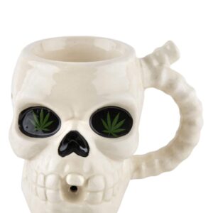 Skull Shaped Pipe Mug