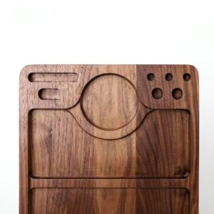 Wood Walnut Straw Tobacco Rolling Tray