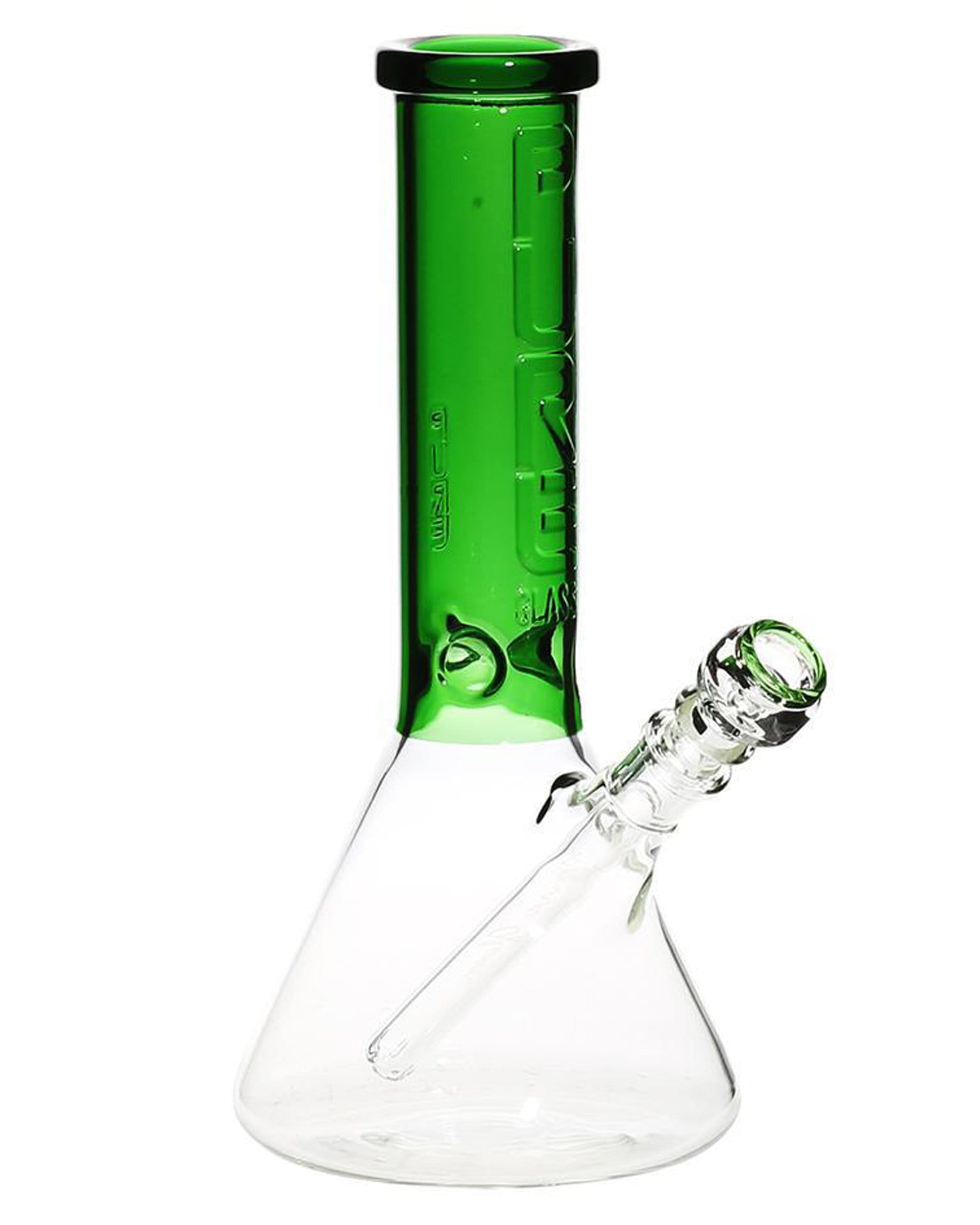 pure-glass-12-inch-insight-3d-beaker-bong-green-and-clear-bong-ss-1871-15502348091466 12 Inch Insight 3D Beaker Bong