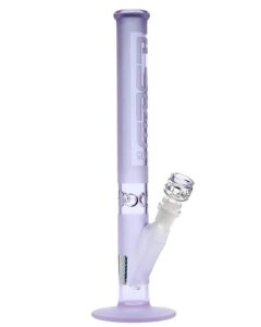 pure-glass-14-deluxe-straight-tube-purple-frost-bong-ss-1848-15449390809162 14" Deluxe Straight Tube