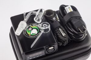 Blue Cube Glass Dab Rig Enail Bundle