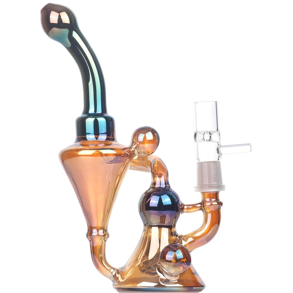 recycler_dab_rig_-_heady_wax_rigs_for_sale_-_puffing_bird_6 8" Gradient Recycler Dab Rig
