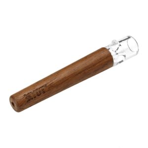 RYOT 12mm Large Wood One Hitter Bat w/ Glass Tip