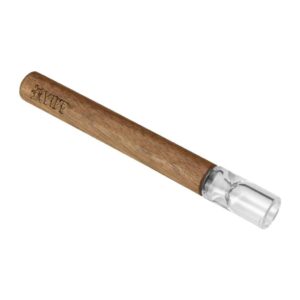 RYOT 9mm Large Wood One Hitter Bat w/ Glass Tip