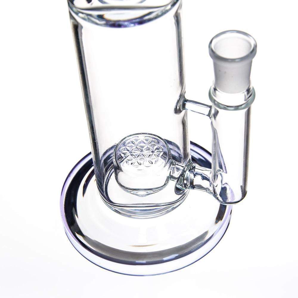 seedsphere-glass-bongs-water-pipes-with-flower-of-life-perc-to-4-sol-perc-188mm-joint-16-inch-height-water-pipes-2 16 inch Glass Bong with Flower of Life perc to SOL Showerhead perc 18.8mm