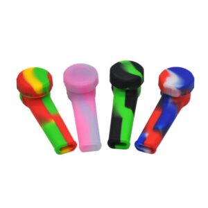 Silicone Pipe With Lid (Color Random) By Puffing Bird