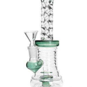 SMOKEA 8" Cut Glass Mini Bong