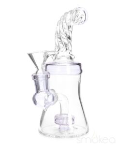 smokea-8-cut-glass-mini-bong-w-bent-neck-purple-4155727970406 SMOKEA 8" Cut Glass Mini Bong w/ Bent Neck