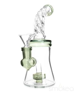 smokea-8-cut-glass-mini-bong-w-bent-neck-smoke-4155727478886 SMOKEA 8" Cut Glass Mini Bong w/ Bent Neck