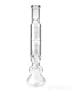 smokea-double-tree-perc-bong-clear-536584388638 SMOKEA Double Tree Perc Bong