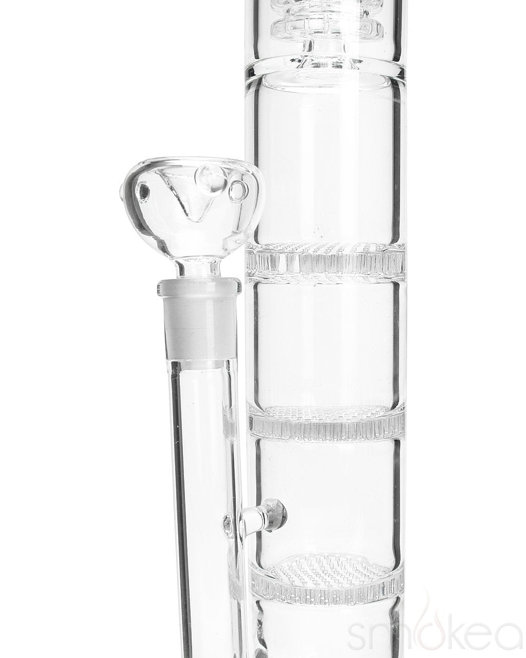smokea-ripper-triple-honeycomb-barrel-perc-bong-5260718112870 SMOKEA "Ripper" Triple Honeycomb Barrel Perc Bong