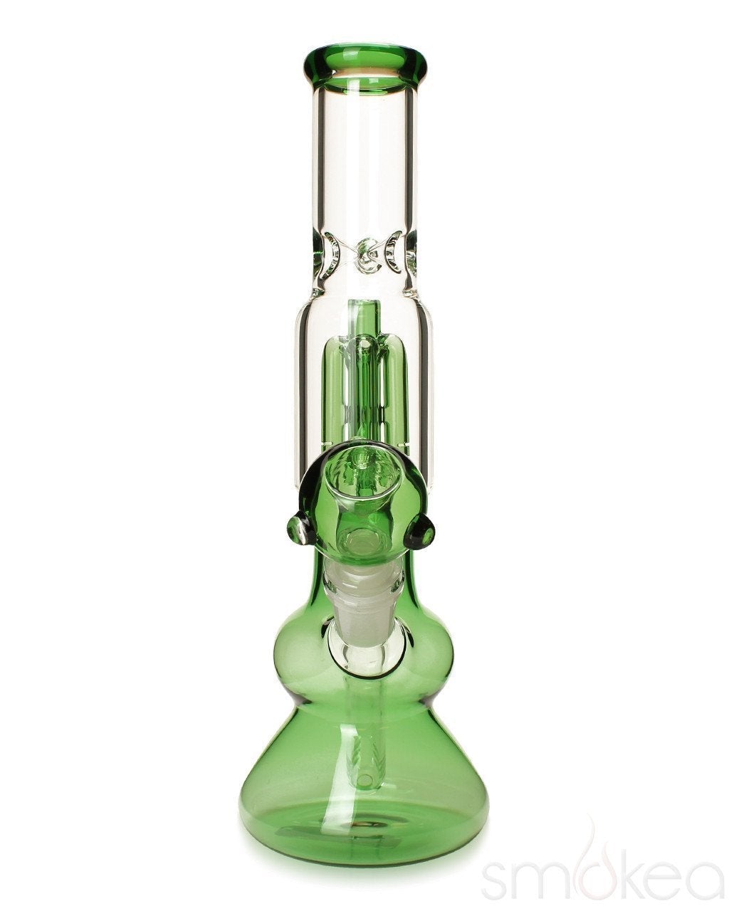 smokea-single-tree-perc-bong-green-clear-536592187422_f7524229-a2c3-45c0-993c-ab24aff790a2 SMOKEA Single Tree Perc Bong