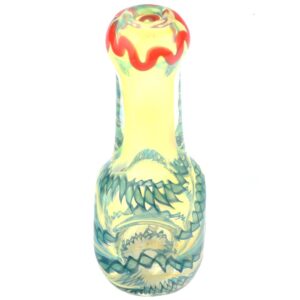 3.9" Fumed Glass Squared Bowl Spoon Pipe