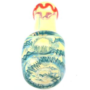 3.9" Fumed Glass Squared Bowl Spoon Pipe