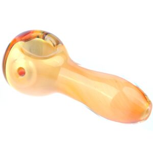 3.9" Mini Fumed Glass Swirl Spoon Pipe