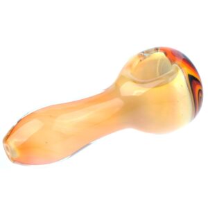 3.9" Mini Fumed Glass Swirl Spoon Pipe