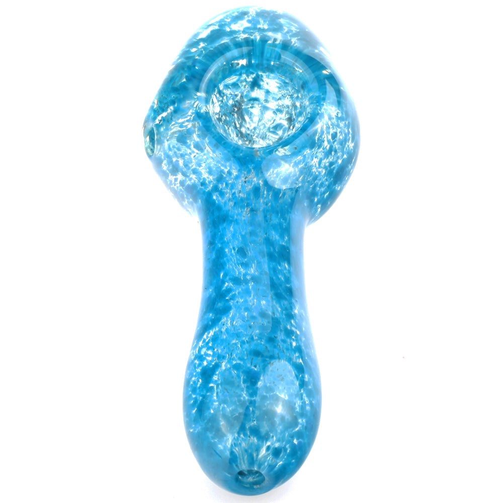 sp-11.5cm-068_4Color_changing_pipe_glass_pipe_spoon_pipe_weed_bowl_bong_Blue_Frit_Glass_Spoon_Pipe Blue Frit Glass Spoon Pipe