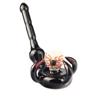 8.3" Eyeball in Monster Hand Heady Glass Pipe