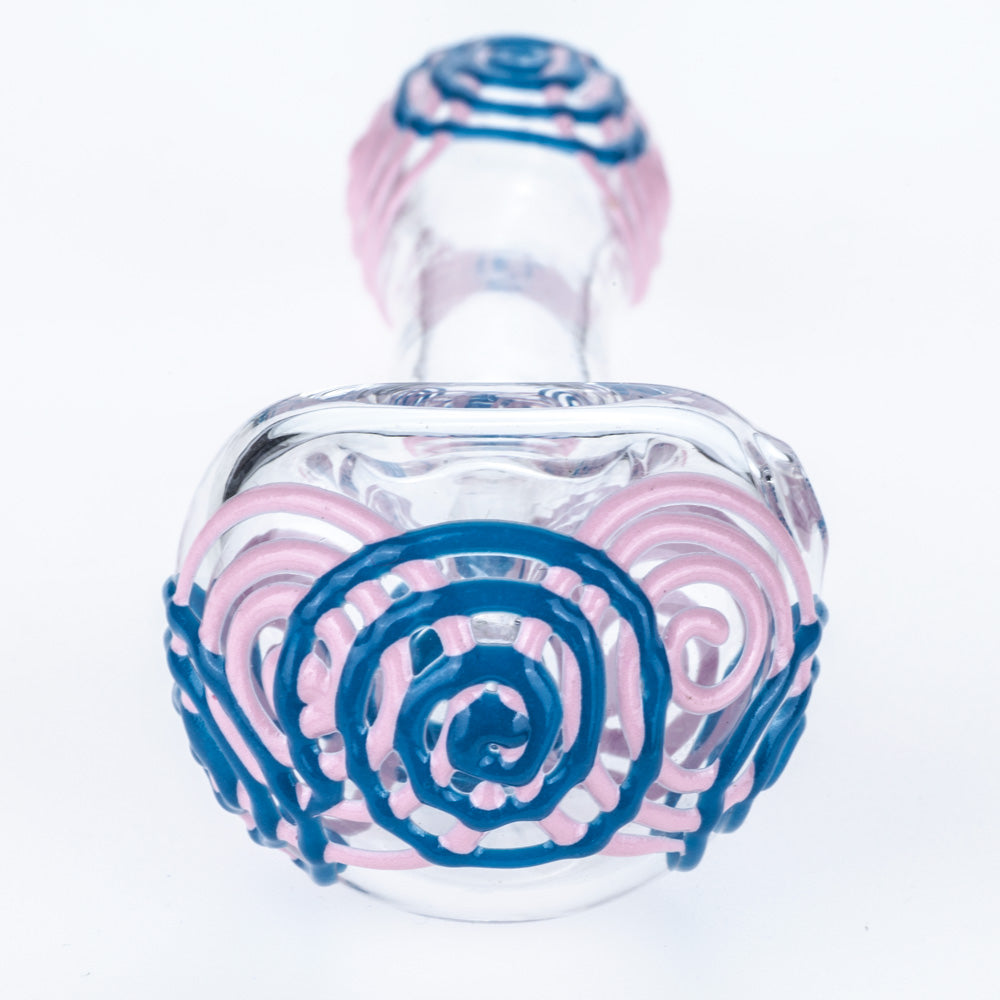 spiral_pattern_glass_pipe_-_girly_weed_pipes_for_sale_-_puffing_bird3 1.58" Spiral Pattern Glow-In-The-Dark Glass Pipe