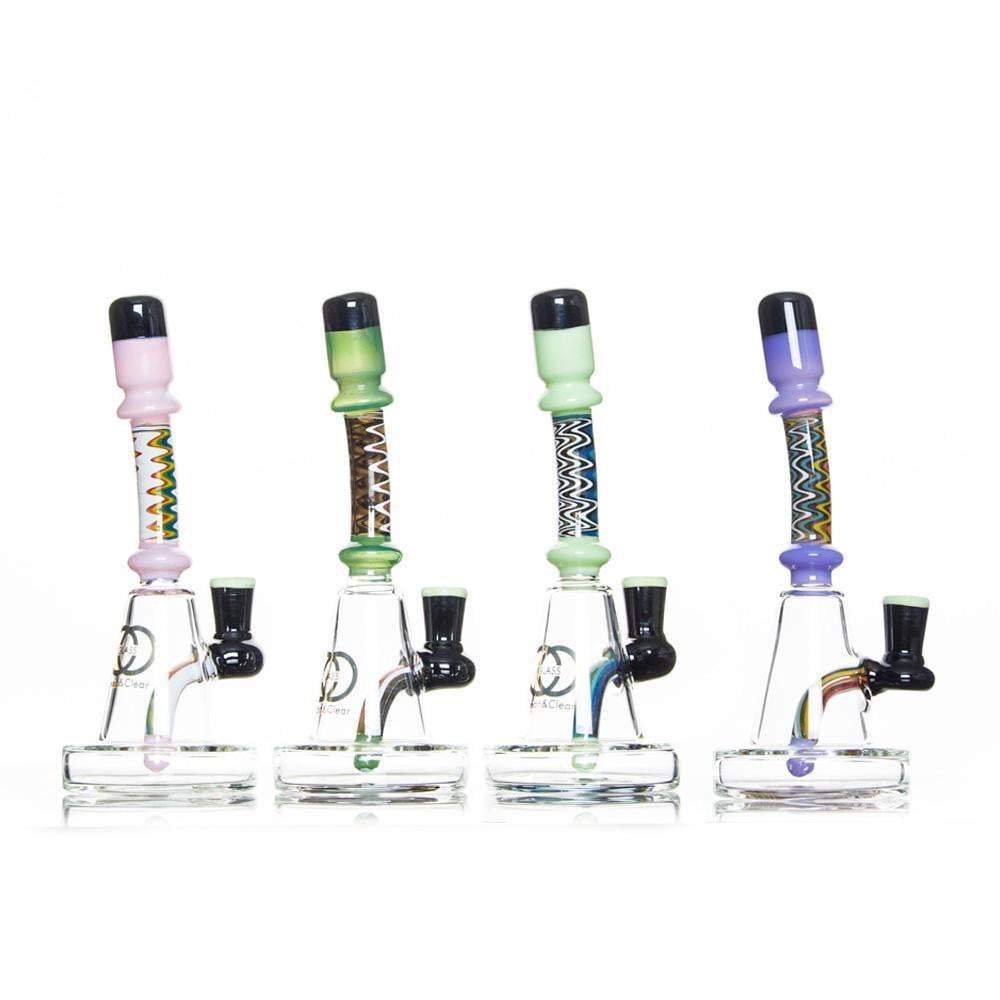 wigwag-dab-rig-wholesale-glass-bongs-water-pipes-clean-clear-glass-water-pipes MGR 8 Inch 3 Pinholes Wigwag Rig F14.5mm
