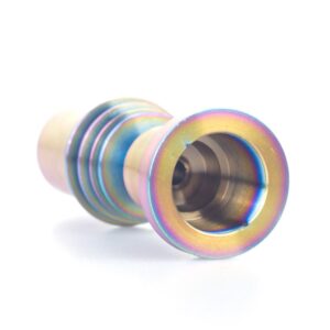 14mm Female Rainbow Titanium Nail For 20mm Enail Heating Coil