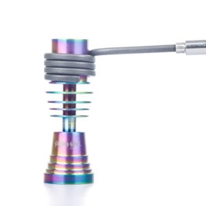 14mm Female Rainbow Titanium Nail For 20mm Enail Heating Coil