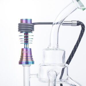 14mm Female Rainbow Titanium Nail For 20mm Enail Heating Coil