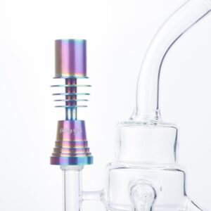 14mm Female Rainbow Titanium Nail For 20mm Enail Heating Coil