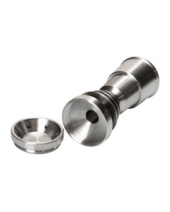 14mm18mm Female GR2 Titanium Domeless Nail w/ Dab Plate