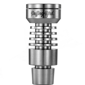 14mm/18mm Male GR2 Titanium Domeless Nail w Dab Plate