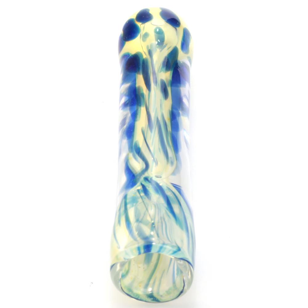 Color_Changing_Frit_Glass_One_Hit_Chillum_3-240416.jpg Color Changing Frit Glass One Hit Chillum