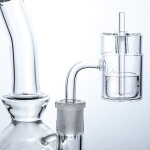 Puffing Bird™ Flat Top Quartz Banger With Straight Handle Quartz Carb Cap Set