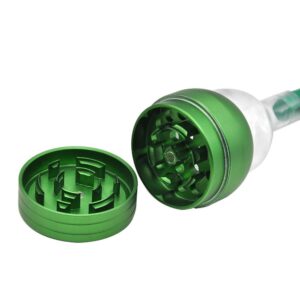 Aluminium Funnel 3 Layer Herb Grinder W/Roll Tube For Pre-Roll Cones (4 Colors)