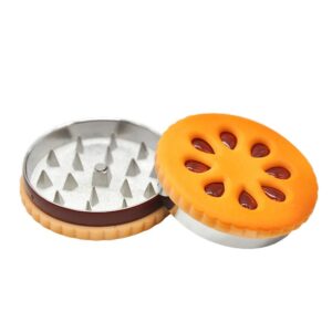 Biscuit Shape Stealthy Novelty Herb Grinder 2 Layer 56MM