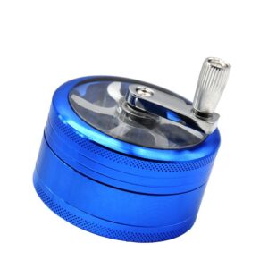 Crank Herb Grinder With Handle 3 Layer 63mm (3 Color)
