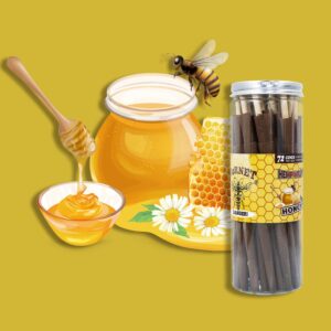 jpg_2c41a301-4b6e-4ea4-885d-bf66f7c7ad6b Honey Flavored Brown Cigar Skin Pre-Rolled Cones - Pack of 72