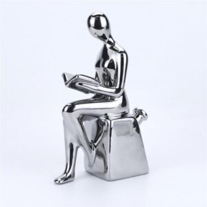 8.3" Reader-Shaped Ceramic Water Pipe